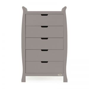 OBABY Stamford Tall Chest of Drawers Taupe Grey